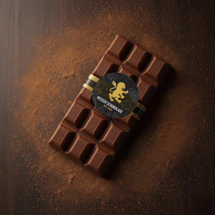 GUDE Weihnachtsschokolade auf Kakaopulver